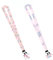 WBZOWRB Schlüsselbänder Umhängebänder Nylon Lanyards Schönes Umhängeband Schlüsselband mit Drehbarem Metallclip für Ausweise, Impfpass Erwachsene, 2 Stück