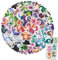 Generisch Dragon Stickers, Cartoon & Aesthetic Dragon Decals für Laptops, Wasserflaschen, Autos & Skateboards - Mehrfarbig, PVC, Outdoor-geeignet, 50 Sticker