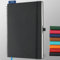 IN-LUXPRO Kalender 2025 2026 Wochenplaner,A4(29 x 21.7cm),18-Monate Buchkalender (Jul.2025-Dez.2026) Ringbuch mit Softcover,wochenkalender mit selbstklebendem Stifthalter,Schwarz.