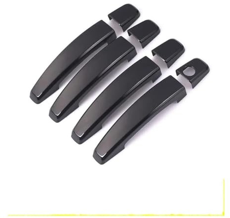 Türgriff Blende Für O&pel Für Corsa D Für Corsa E 2006-2014 Für Vauxhall Chrom Schwarz Autotürgriffabdeckung Zieraufkleber Styling-Zubehör(Schwarz)