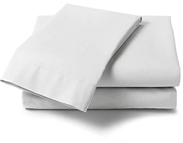 Percale White Double Flat Sheet