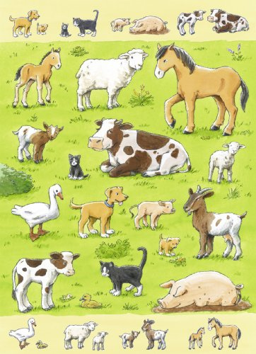 Ravensburger 07542 - Mein erstes Schulpuzzle: Tiere und Ihre Kinder - 80 Teile Puzzle