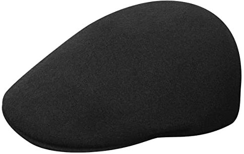 Kangol Unisex Seamless Wool 507 Flache Kappe, Schwarz (Schwarz/Gold Bg), M
