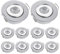JOYINLED 10er-Pack 3 W Mini-Einbaustrahler Kaltweiß Kleiner Ausschnitt Lochgröße 4-4,5 cm mit LED-Treiber, Mini-Schwenkstrahler für DIY Vitrinenbeleuchtung Zuhause, 6000K