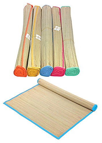 HAC24 Strandmatte aus Bast 175 x 60cm Strohmatte Bastmatte Strand Matte Liegematte