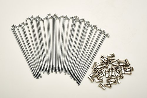 Kit 40 rayons et nipples diamètre 4,0 mm longueur 195 mm pliage 90°