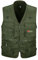 PengGengA Herren Weste Outdoor Freizeit Multi Pockets Weste Angeln Camping Ärmellos Jacke Armee Grün 3XL