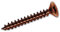 Lot de 100 vis pour bois TSP CR Bronzées (dimensions 5 x 120 mm