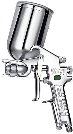 AIZYR Paint Sprayer for Furniture, Manual Spray Gun(Gravity) - Spray Width, Higher Efficiency, Better Adhesion, Silver White