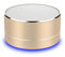 Altavoz de Metal Bluetooth para Samsung Galaxy A50 Smartphone Puerto USB Tarjeta TF Auxiliar Altavoz Micro Mini (Oro)