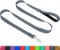 Taglory Dog Leads for Small Medium Dogs | Double Sided Reflective | Soft Neoprene Padded Handle | 2 cm Wide by 120 cm Long | Grey
