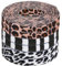 Amosfun Lacci elastici con stampa animale (Zebra, Leopardo, Mucca) - 3 paia di lacci adesivi per scarpe da ginnastica casual, lacci di ricambio comodi e durevoli per bambini e adulti