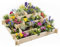 IDMarket - Quadratischer Gemüsegarten Pyramide KEO aus Holz, 4 Etagen, Blumenkasten, 100 cm
