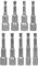 8PCS Magnetic Nut Drill Socket - 1/4 Hex Shank Quick Change Driver Drill Bits Set - Magnetic Hexagon Metric Nut Setter for Professional, DIY and Household Works