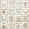 Schablonen Weihnachten Zeichenschablonen Malschablonen aus Kunststoff Handwerk Malschablonen 16 Stück Weihnachts Schablonen Set für DIY Bullet Journal Album Scrapbooking Papier Karte Deko (B)