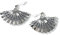 Oriental Fan Earrings, Folded Fan Earrings, Chinese New Year Gift