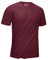 KEFITEVD Kurzarm Herren Laufshirt Weich Sport Oberteil Kurzarm Shirts Radfahren MTB Atmungsaktiv Tshirt Golf Running Sportshirt Weinrot M