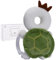 Bebamour Baby Kopfschutz Baby Sit Me Up Baby Sitz Kleinkind Baby Walking Kopfschutz Sicherheit Pads, einstellbare Säugling Kissen Rucksack für Baby Walkers(Green with Bear Knee Pads)