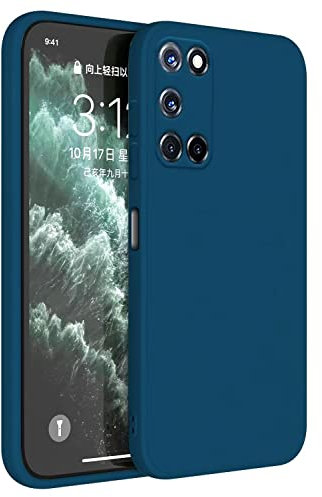Topme Handyhülle Hülle Fur Oppo A52 / Oppo A72 / Oppo A92 (6.5 Inches) Case Schutzhülle, Hautschutz Aus TPU Silikonhülle - Saphirblau