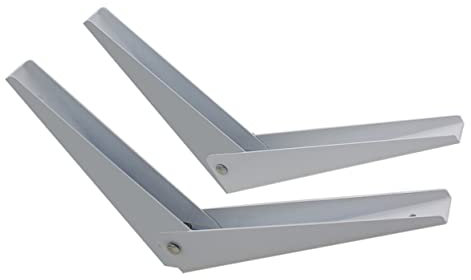 Levemolo 2 Stücke L Eisen Strebe Stahlrahmen Unterstützt Weiß Größe Büro Zuhause Tisch Arbeit Hardware Wand Lagerung Ecke Metall Befestigung Montiert Bank Halterungen Halterung