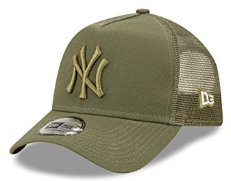 New Era Vesrtellbar Fanartikel New York Yankees MLB Olive gebogener Schirm Kappe - One-Size