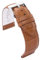 diloy Cinturino pelle vitello stampato coccodrillo scaglia quadrata imbottito sportivo – Misure 14mm 16mm 18mm 20mm 22mm 24mm 26mm 28mm 30mm – Elegante e resistente 368 Marrone Chiaro 22mm