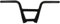 SENQI Bike Handlebars Road Bicycle Handlebars Aluminum Alloy Lightweight Riser Bar Cycling Riser Bar for MTB Fixed Gear Bikes 640 * 22.2 * 22.2mm Black