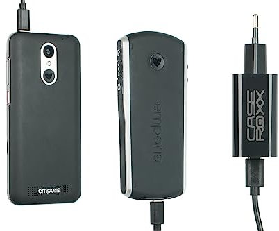 caseroxx 20W USB Type-C PD Ladegerät, kompatibel mit Emporia Smart 3/4 / 5, TOUCHsmart.2, Simplicity, Active