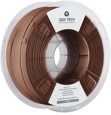 QIDI TECH ASA Filament 1.75mm braun,3D Drucker Filament ASA 1kg Spule(2.2lbs),Hohe UV Beständigkeit,Geruchsarm,Perfekt für den Druck von Outdoor Funktionsteilen,Passend für die meisten FDM 3D Drucker