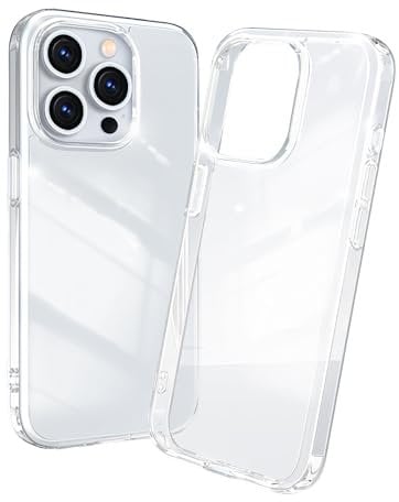 MMOBIEL Phone Case Compatible with iPhone 15 Pro – Clear Case – Slim Fit Shockproof Phone Protector – Casing with Shock Absorption Bumper – Ultra Thin