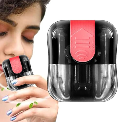 MYJIO Naseninhalatoren für ätherische Öle | 2 Stück Nasenklammer-Design, tragbarer Aromatherapie-Stick,Anregender Duft und Energiedampf-Naseninhalator gegen Übelkeit, Reisen, Übelkeit im Auto,