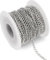10M Gliederkette Meterware 3x4mm Kettenband, Silber Kette Meterware, Kette Basteln, Ungeschweißte Gedrehte Ketten, Schmuckkette, Kette Zum Basteln für DIY Halskette Basteln, Chmuck Herstellung
