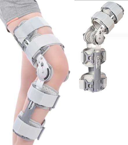 ROM Rodillera Disyuntor Bisagra para Mujeres y Hombres, Estabilizador de Ortesis De Rodilla Para ACL, MCL y PCL, Soporte De Recuperación Postoperatoria Ajustable