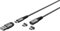 goobay 65653 Magnetisches USB Ladekabel / 1 Meter/Magnetladekabel/USB-A & USB-C / 60 Watt Textilkabel