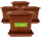 2friends Sustania Pflanzkübel Eckig 28x28 Terracotta 4er Set - Robuster Blumentopf Groß, Übertopf Ideal für Tomatenpflanzen, Eckige Pflanztöpfe Kunststoff für Garten & Balko