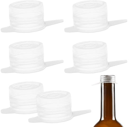 Levenson Tapones Botellas Cristal Cerveza Agua 6 Piezas Flexibles ecologicos duraderos Libres de BPA faciles de Limpiar en Lavavajillas
