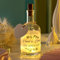 BBTO Bouteille LED avec Inscription Bouteille de Vin Lumineuse Décorative Lumière de Bouteille avec Liège Étiquette Cadeau en Kraft pour Noël Anniversaire (Mariage)