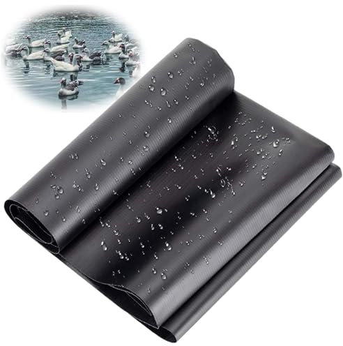 Teichfolie, Schwarz HDPE Mulchfolie Schwerlast, 0.5mm Stärke 2x4 3x4 4x4 5x4m Dichtungsfolie Teichmembran Gartenteich Teichplane für Fischteiche, Brunnen, Wassergarten und Wasserfall (Farbe : Schwarz