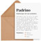 CONTRAXT Originelle Geschenkkarte, Petition Paten des Babys, Postkarte, originelle Geschenkidee zum Fragen, Sie möchten mein Pate sein, Petition Pate, Taufe oder Paten des Babys (Pate)