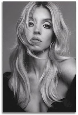 TRXU Sydney Sweeney Poster, Albumcover, Musikposter für Schlafzimmer, ästhetisches Poster, dekorative Malerei, Leinwand, Wandkunst, Wohnzimmer, Poster, Schlafzimmer, Gemälde, 60 x 90 cm, ungerahmter