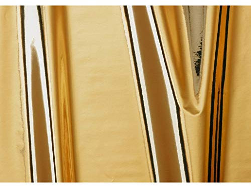 DecoMeister Klebefolie Möbel 45x200 cm | Möbelfolie selbstklebend in Metallic-Optik | Klebefolie zur Umgestaltung von Küche und Bad | Folie für Möbel - wasserfest und dekorativ | Gold Hochglanz