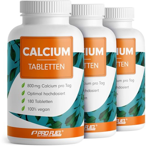 Calcium Tabletten 540x - optimal hochdosiert mit 800 mg Calcium pro Tag - Erhalt normaler Knochen & Zähne - hochwertiges Calciumcarbonat - laborgeprüft mit Zertifikat - 100% vegan - 9-Monatsvorrat