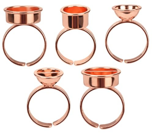 minkissy 5 Uds Taza De Pegamento Para Pestañas Anillo De Pegamento Para Uñas Tazas De Anillo De Pigmento De Anillo De Pegamento Para Pestañas Mini Tazas Anillos De Pegamento Para