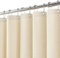 Duschvorhang Leinen mit Metall Duschvorhangringe Stoff Textil Badewannenvorhang Anti Schimmel Bad Vorhang Set Wasserdicht Badewanne Vorhang Schwerer Shower Curtain Badezimmer - 182 x 244cm (Beige)