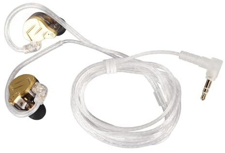 aqxreight Dynamic Driver Balanced Armature Earbuds Deep Bass Stereo 1DD 1BA Dual Driver Earbuds ZSN PRO X Gold PRO Dient Ohrhörer. Hervorragende Isolierung durch Dynamic Driver-Ohrhörer