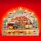 SIKORA LB98 farbenfroher beleuchteter LED Holz Schwibbogen für Weihnachten groß 2 Etagen