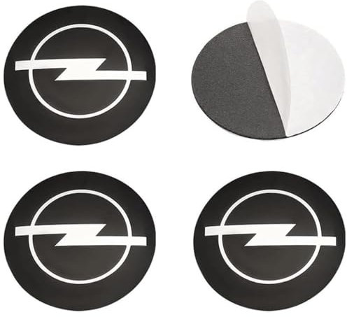 DCZBYCJ 4 Stück Auto Nabendeckel für Opel Astra h g j k f Zafira a b Corsa Mokkav Insignia Vectra 65MM, Nabendeckel Hochwertigem ABS Staubdicht Radzierblende Radmitte Emblem Zubehör
