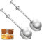 Tea Infuser for Loose Leaf Tea 2025 Loose Leaf Tea Ball Strainer Steeper Stainless Steel Long Handle Fine Mesh Tea Diffuser for Mugs, Sifter for Baking Sugar Shaker Flour Duster (Half Mesh*2)