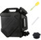 10L Bidon Eau avec Robinet, Jerrican Eau Réservoir D'eau de Camping Car Extérieur Bidon D'eau Alimentaire, Portable Grande Capacité Sans Fuite de Réservoir D'eau pour La Conduite RV, Camping, Noir