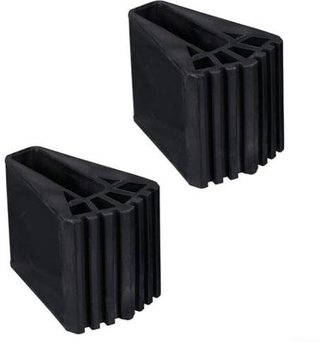 Set of 2 Reliable Non Slip Ladder Foot Covers Strong Plastic Rung Protectors for Safety